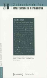 Zeitschrift fur interkulturelle Germanistik (Jou – Vol. 7, Issue 2/2016: Transitraume - Dieter Heimbockel ; Ernest Hess–luttich ; Georg Mein ; Gesine Lenore Schiewer - 9783837630442