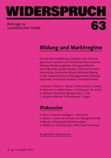 Widerspruch 63 - Eva Borst ; Ulrich Brand ; Peter Dehnbostel ; Andreas Dietschi ; Lilian Fankhauser ; Christine Goll ; Ulrich Klemm ; Michael Krätke ; Sibylle Künzli ; Hannes Lindenmeyer ; Ueli Mäder ; Véronique Polito ; Thomas Ragni ; Regina Scherrer ; Karl Weber - 9783858695826