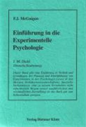 McGuigan, F: Einführung in die Experimentelle Psychologie