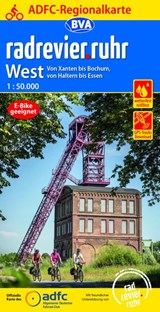 ADFC-Regionalkarte radrevier.ruhr West, 1:50.000, mit Tagestourenvorschlägen, reiß- und wetterfest, E-Bike-geeignet, GPS-Tracks Download -  - 9783969900437
