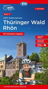 ADFC-Radtourenkarte 17 Thüringer Wald Rhön 1:150.000, reiß- und wetterfest, E-Bike geeignet, GPS-Tracks Download, mit Bett+Bike Symbolen, mit Kilometer-Angaben -  - 9783969901335