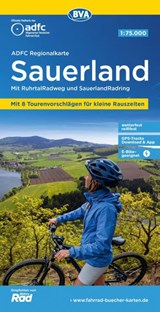 ADFC-Regionalkarte Sauerland mit Tagestouren-Vorschlägen, 1:75.000, reiß- und wetterfest, GPS-Tracks Download -  - 9783969901472