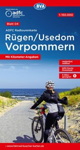 BVA ADFC Radtourenkarte Rügen/Usedom Vorpommern 1:150.000 -  - 9783969902301