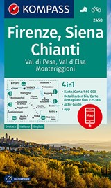 KOMPASS Wanderkarte 2458 Firenze, Siena, Chianti, Val di Pesa, Val d'Elsa, Monteriggioni 1:50.000 -  - 9783990448861