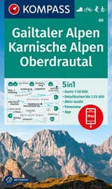 KOMPASS Wanderkarte 60 Gailtaler Alpen, Karnische Alpen, Oberdrautal 1:50.000 -  - 9783991217862