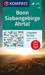 KOMPASS Wanderkarten-Set 822 Bonn, Siebengebirge, Ahrtal (2 Karten) 1:35.000 -  - 9783991219996