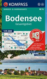 KOMPASS Wanderkarte 1c Bodensee Gesamtgebiet 1:75.000 -  - 9783991543220