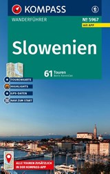 KOMPASS Wanderführer Slowenien, 61 Touren mit Extra-Tourenkarte - Boris Korencan - 9783991544289