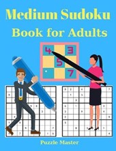 Medium Sudoku Book for Adults - 200 Large Print Sudoku Puzzles with Solutions