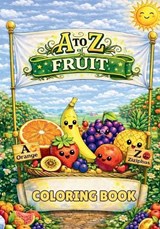 A to Z of Fruit Coloring Book - Rose Brown - 9788169067218