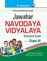 Jawahar Navodaya Vidayalaya Entrance Test Class Vi - R Gupta - 9788178126760