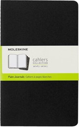Schrift Moleskine 130x210mm blc 160pag zwart 3st - Moleskine - 9788883704970