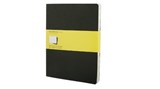 Moleskine Cahier Extra Large kariert schwarz. 3er Pack - Moleskine - 9788883705021
