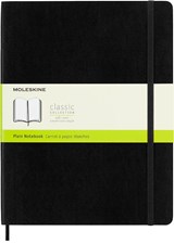 Moleskine notitieboek, ft 19 x 25 cm, effen, soepele cover, 192 blad, zwart - Moleskine - 9788883707261