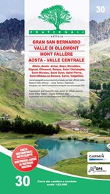 Gran San Bernardo - Valle di Ollomont-  Mont Fallére - Aosta Fraternali wandelkaart Italië -  - 9788897465478
