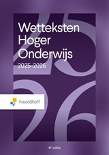 Wetteksten hoger onderwijs 2025-2026 - Redactieraad - 9789001048556