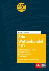 Sdu Wettenbundel (set 2 ex) Sociaal Juridische Dienstverlening deel A 2018-2019
