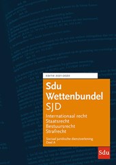 Sdu Wettenbundel Sociaal Juridische Dienstverlening 2021-2022 (set 2 delen)
