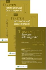 Teksten Internationaal & Europees belastingrecht 2024/2025 -  - 9789013177510
