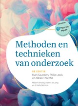 Methoden en technieken van onderzoek, 9e editie met MyLab NL toegangscode - Mark N.K. Saunders ; Philip Lewis ; Adrian Thornhill - 9789043041607