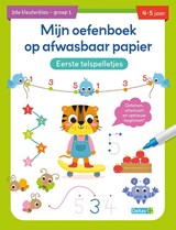 Mijn oefenboek op afwasbaar papier Eerste telspelletjes 4-5 jaar -  - 9789044763287