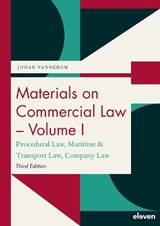 Materials on Commercial Law - Volume I - Johan Vannerom - 9789047301639