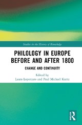 Philology in Europe before and after 1800 -  - 9789048574247