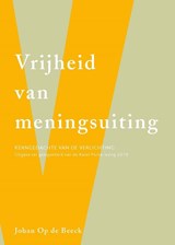 Vrijheid van meningsuiting - Johan Op de Beeck - 9789057189326