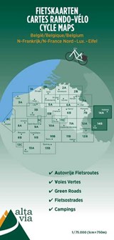 Duitsland Eifel & Moezel GPX netwerk Alta Via 14A+14B fietskaarten  -  - 9789082844337