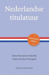 Nederlandse titulatuur - Gilbert Monod de Froideville ; Sophie den Beer Poortugael - 9789087282653