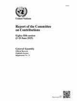 Report of the Committee on Contributions - United Nations Department for General Assembly and Conference Management - 9789211545180