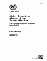 Advisory Committee on Administrative and Budgetary Questions - United Nations Department for General Assembly and Conference Management - 9789211576672