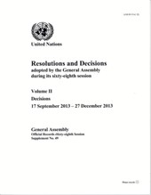 Resolutions and decisions adopted by the General Assembly during its sixty-eighth session