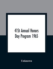41St Annual Honors Day Program 1965