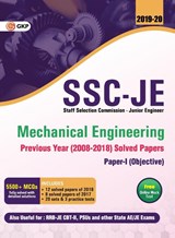 SSC JE Mechanical Engineering for Junior Engineers Previous Year Solved Papers (2008-18), 2018-19 for Paper I - Gkp - 9789389161762