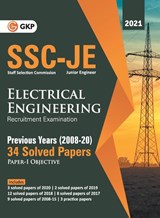 Ssc 2021 Junior Engineers Paper I Electrical Engineering 34 Previous Years Solved Papers (2008-20) - Gautam Puri - 9789390820528