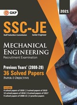 Ssc 2021 Junior Engineers Paper I Mechanical Engineering 36 Previous Years Solved Papers (2008-20) - Gautam Puri - 9789390820535