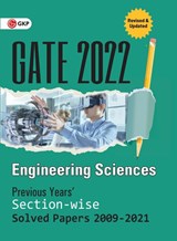 GATE 2022 - Engineering Sciences - Previous Years' Solved Papers 2009-2021 (Section-Wise) - G K Publications (P) Ltd - 9789391061524