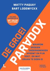 De groeiparadox - Matty Paquay ; Bart Lodewyckx - 9789401497794