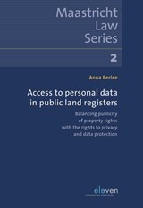 Access to Personal Data in Public Land Registers - Anna Berlee - 9789462368415
