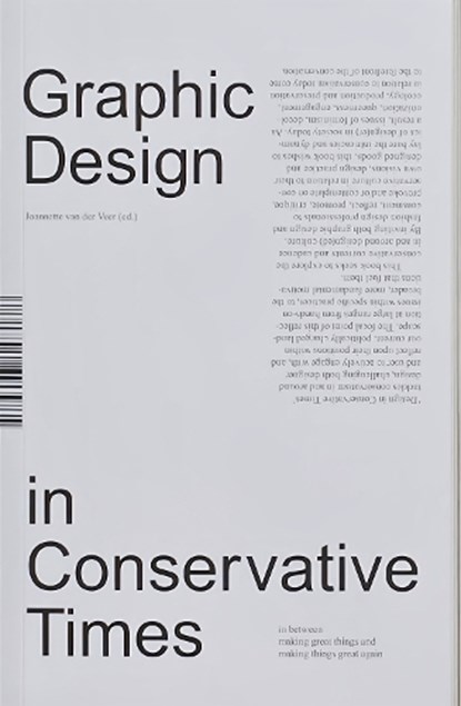 Design in conservative times, magazine - Paperback - 9789493148178