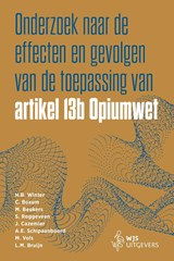 Onderzoek naar de effecten en gevolgen van de toepassing van artikel 13b Opiumwet - H.B. Winter ; C. Boxum ; M. Beukers ; S. Roggeveen ; J. Cazemier ; A.E. Schipaanboord ; M. Vols ; L.M. Bruijn - 9789493458505
