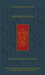 The Koren Mesorat Harav Siddur - SOLOVEITCHIK,  Joseph B. - 9789653012769