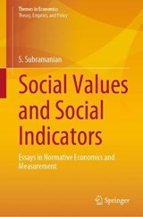 Social Values and Social Indicators - SUBRAMANIAN,  S. - 9789811604270
