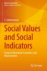 Social Values and Social Indicators - S. Subramanian - 9789811604300