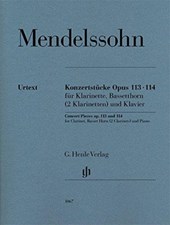 Konzertstücke op. 113 und 114 für Klarinette, Basetthorn (2 Klarinetten) und Klavier