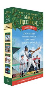Magic Tree House Books 29-32 Boxed Set: A Big Day for Baseball; Hurricane Heroes in Texas; Warriors in Winter; To the Future, Ben Franklin! - Mary Pope Osborne - 9798217449149