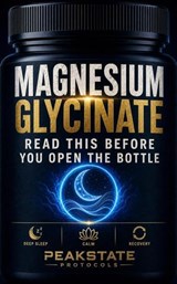 Magnesium Glycinate: Read This Before You Open the Bottle — The Complete Protocol for Deep Sleep, Calm, and Recovery - Peakstate Protocols - 9798235797314