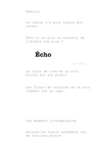 Écho - Jane Yang - 9798295006456