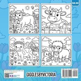 Moo Time Bold and Easy Coloring Book - Giggles & Grace Books - 9798295845192